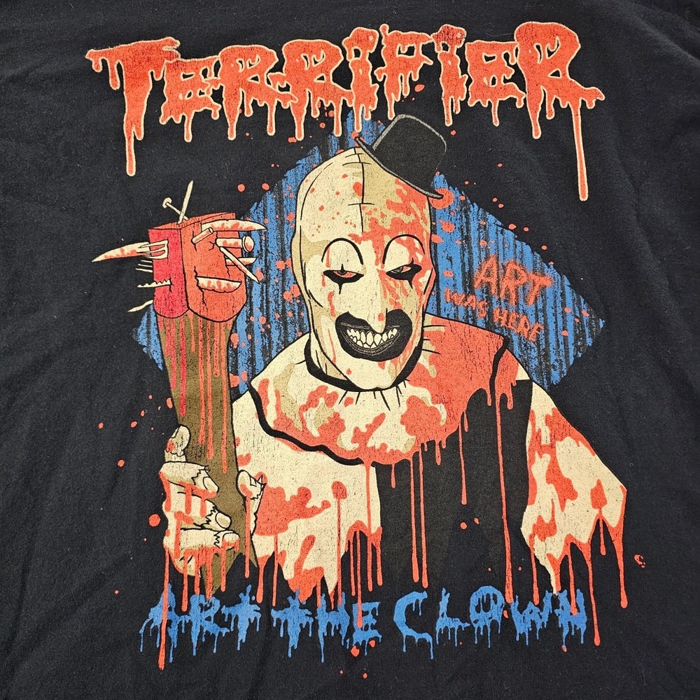 Terrifier 2 Art the Clown Black Short Sleeve Cotton T-Shirt Men's L